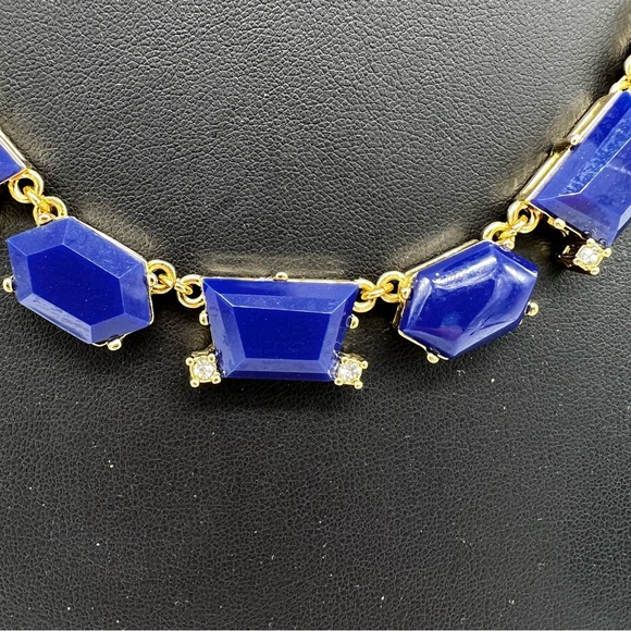 J. Crew Blue Goldtone Necklace - Picture 3 of 4
